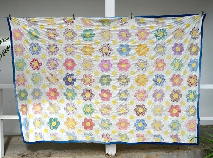 French General Grandmothers Garden dessus de quilt 163x239 fleuri