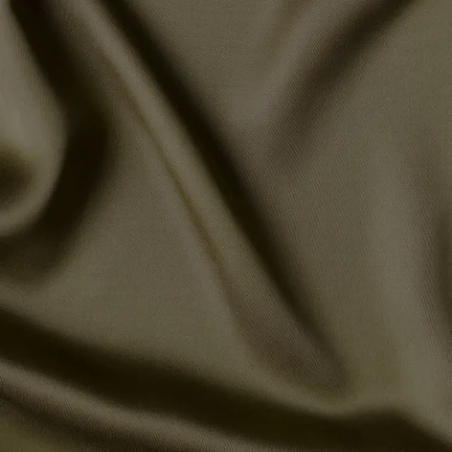 La Maison Naïve satin viscose olive échantillon tissu