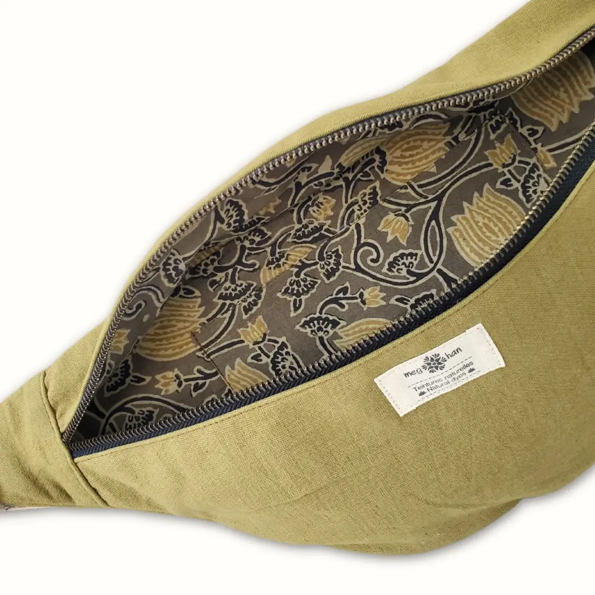 Tribu Indigo banane coton bio kaki grenade indigo 44 cm