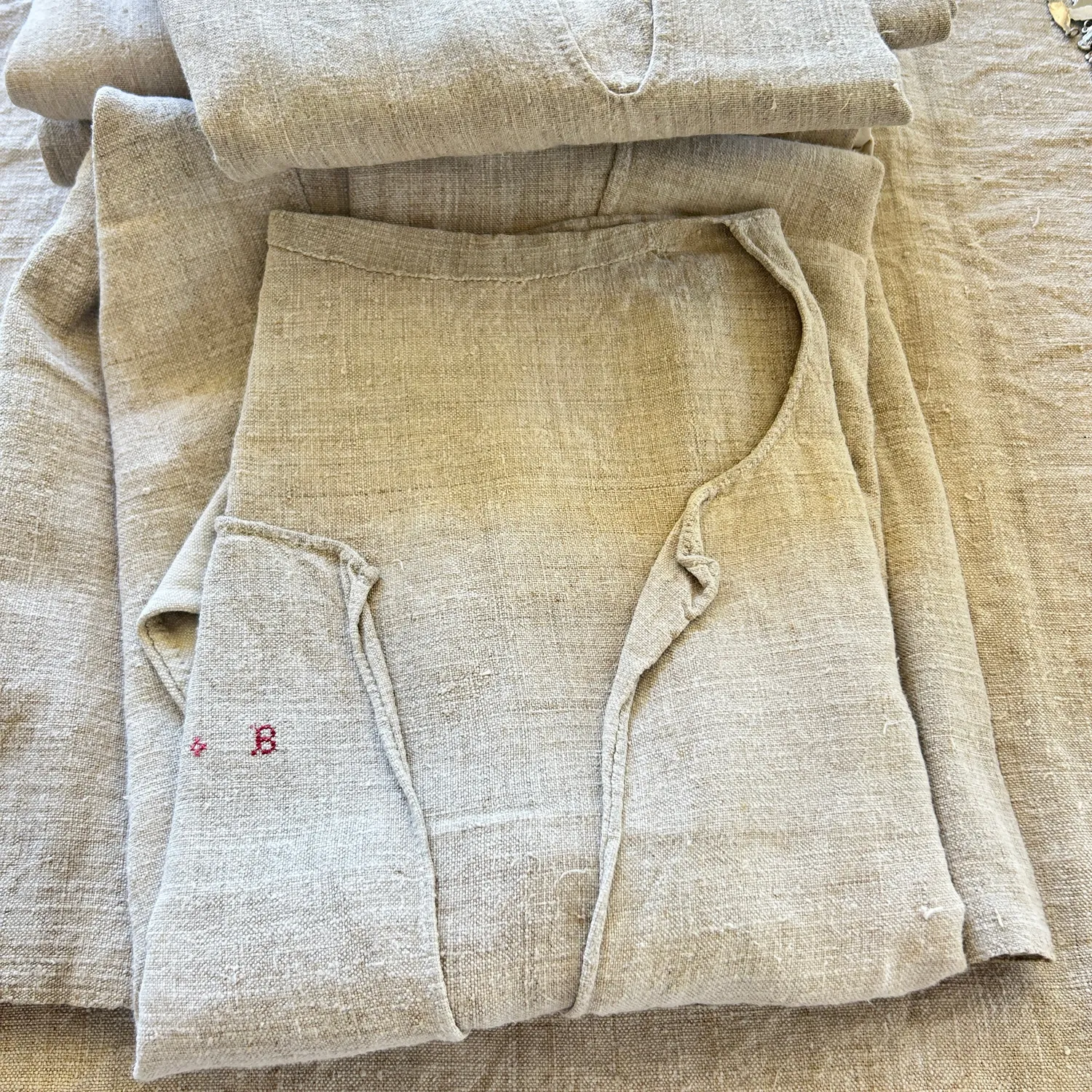 French General chemise chanvre ancien FB taille 8-10 chanvre