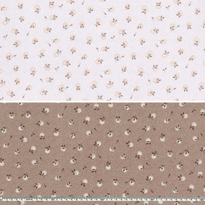 Centenary 32 10748 tissu coton au mètre pois feuilles