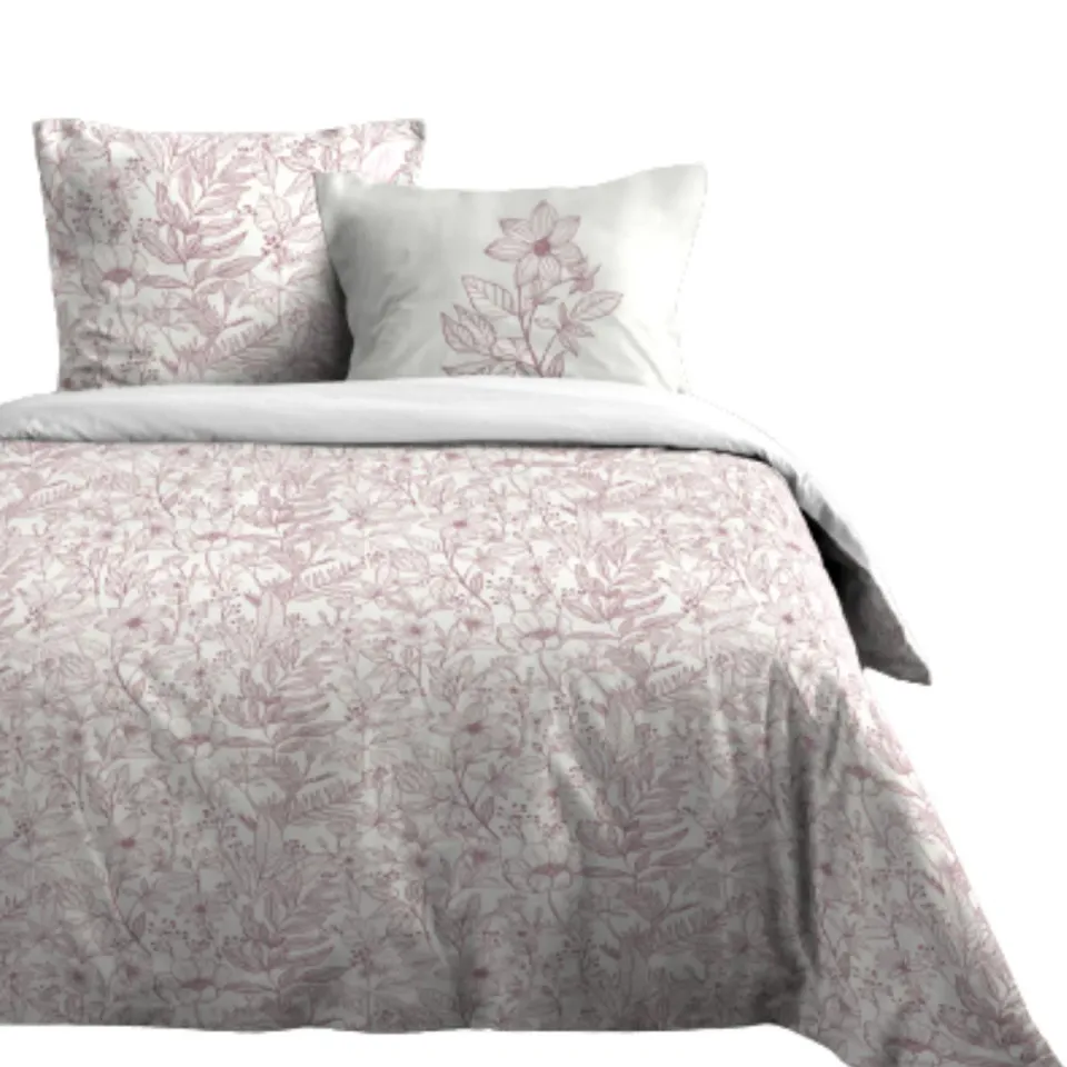 STOF Maelys parure housse de couette 240x220 fleurs coton