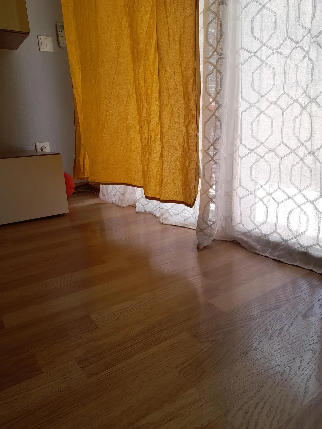 STOF Duo Uni rideau coton gris souris 135x240 cm
