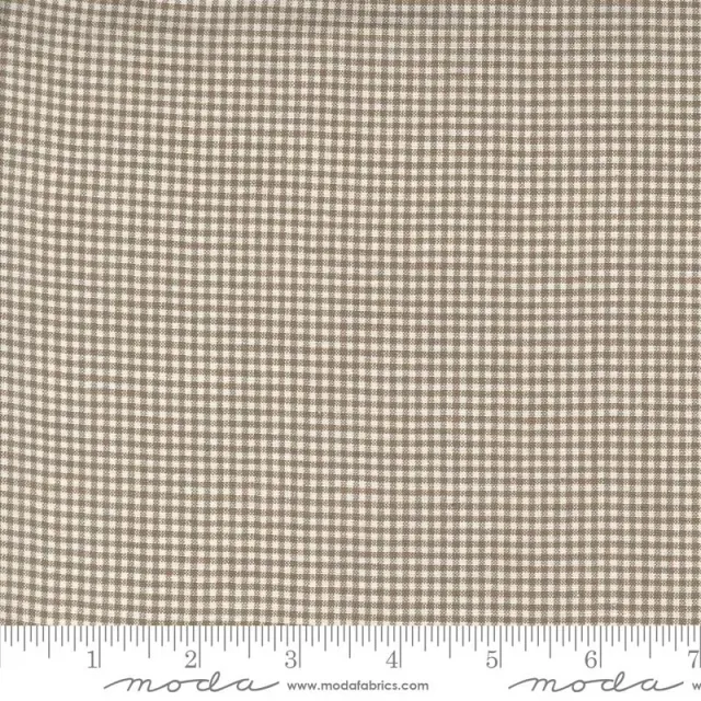 French General Woven Ginghams tissu vichy Stone Pearl