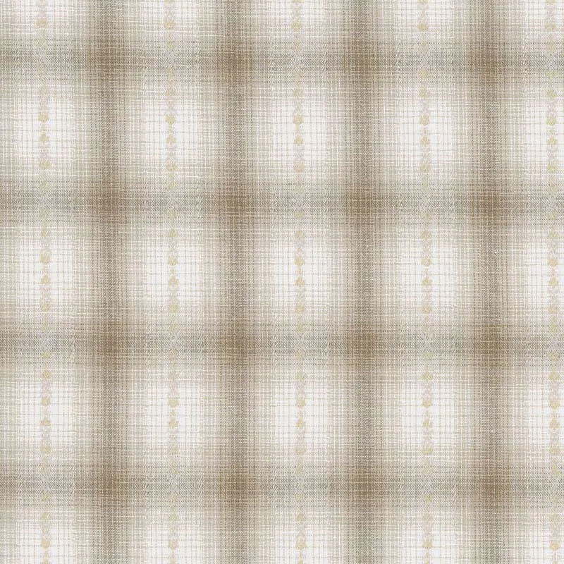 Yoko Saito 2026-04-A09 tissu carreaux coton au mètre beige