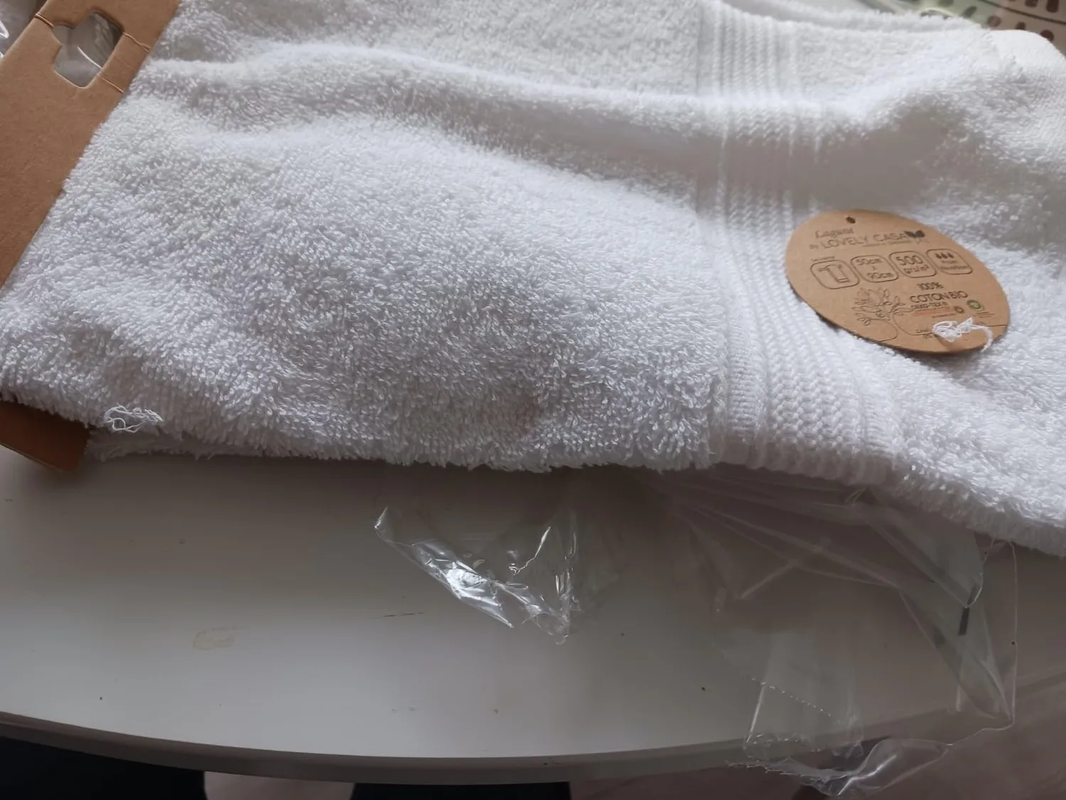 STOF Lagune serviette de bain 70x140 blanc bio