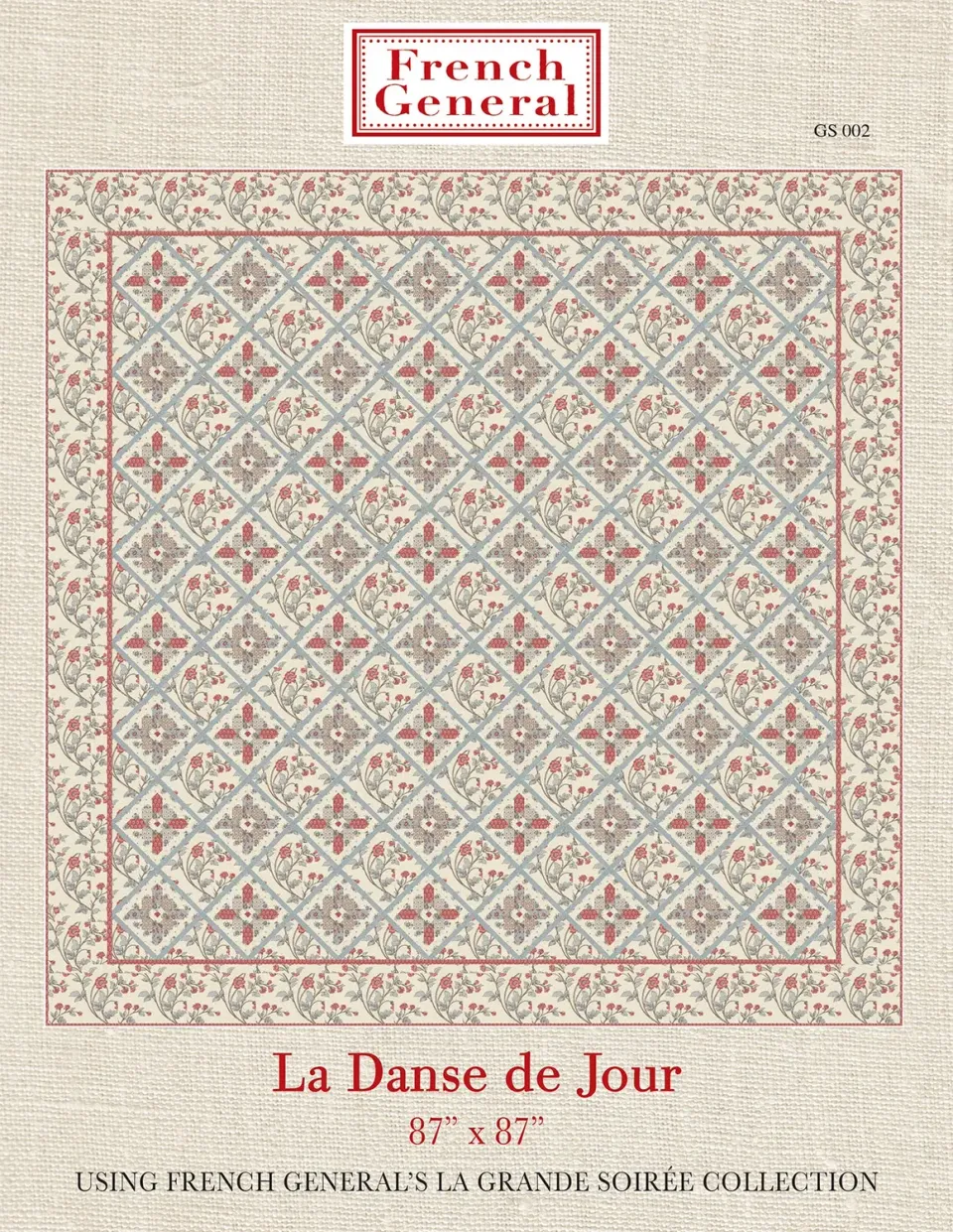 French General La Grande Soiree La Danse De Jour patron quilt