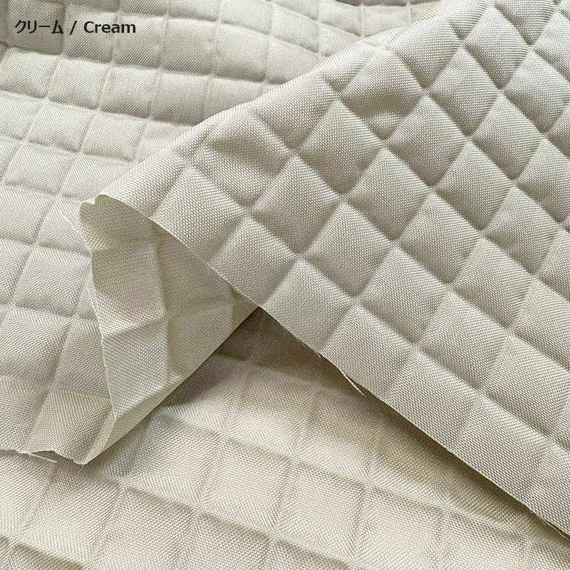 Yoko Saito Oxford tissu nylon gaufré crème 50x108cm