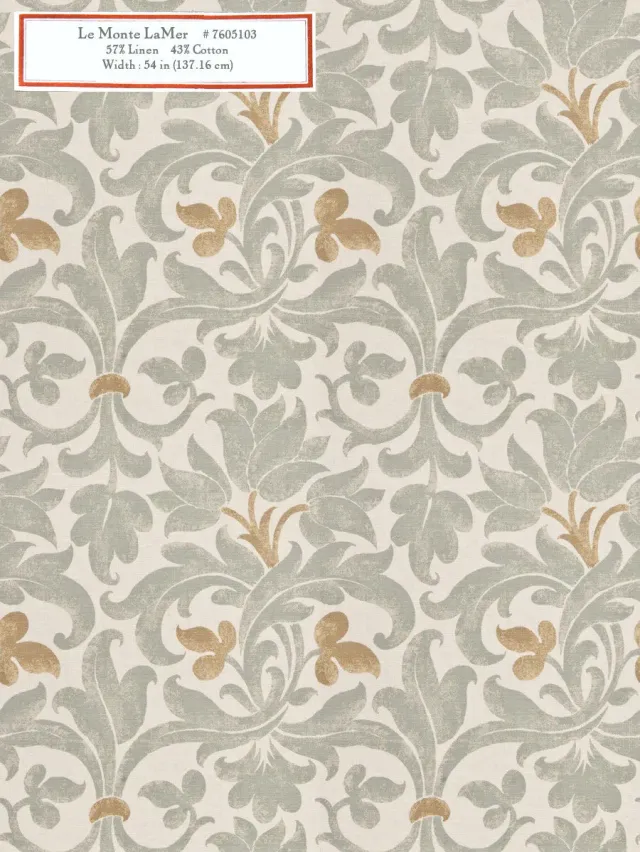 French General Le Monte La Mer tissu ameublement 137cm