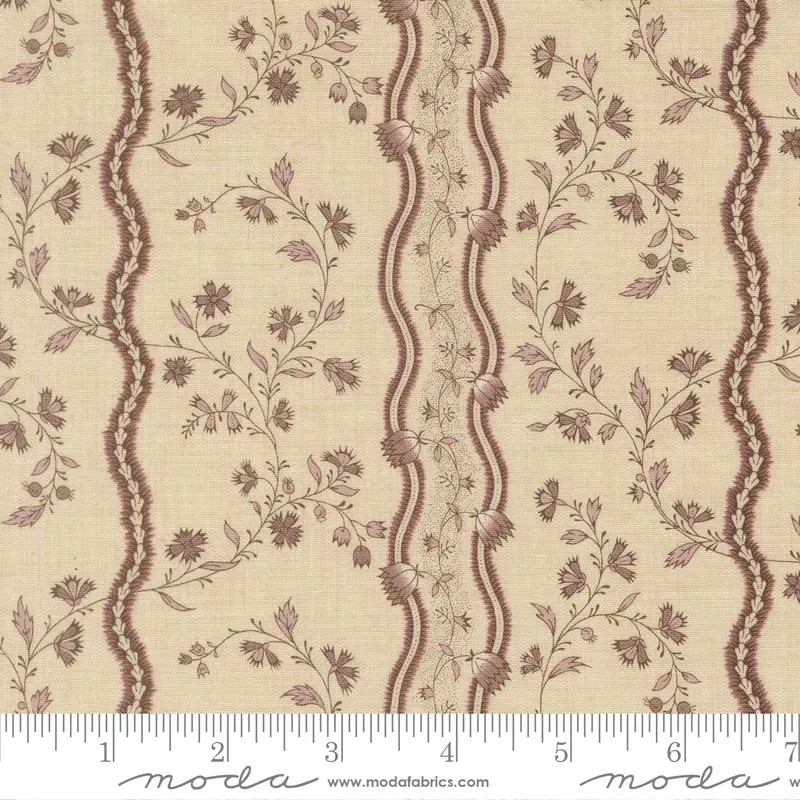 French General Fleur De Paris 13993 14 coupon coton lavande