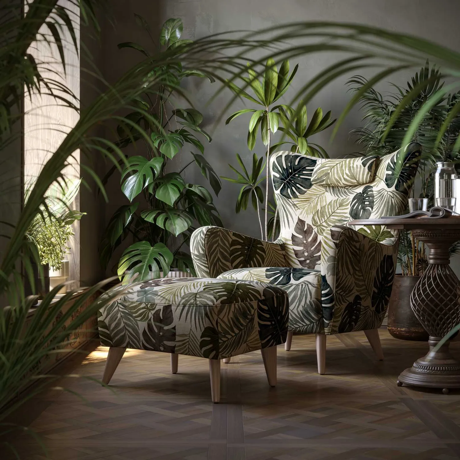 Elastron Tropics Collection tissu ameublement fall au mètre