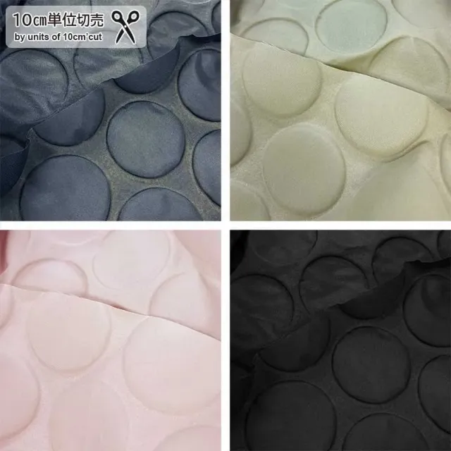 Yoko Saito nylon Oxford tissu pois marine au mètre 115cm