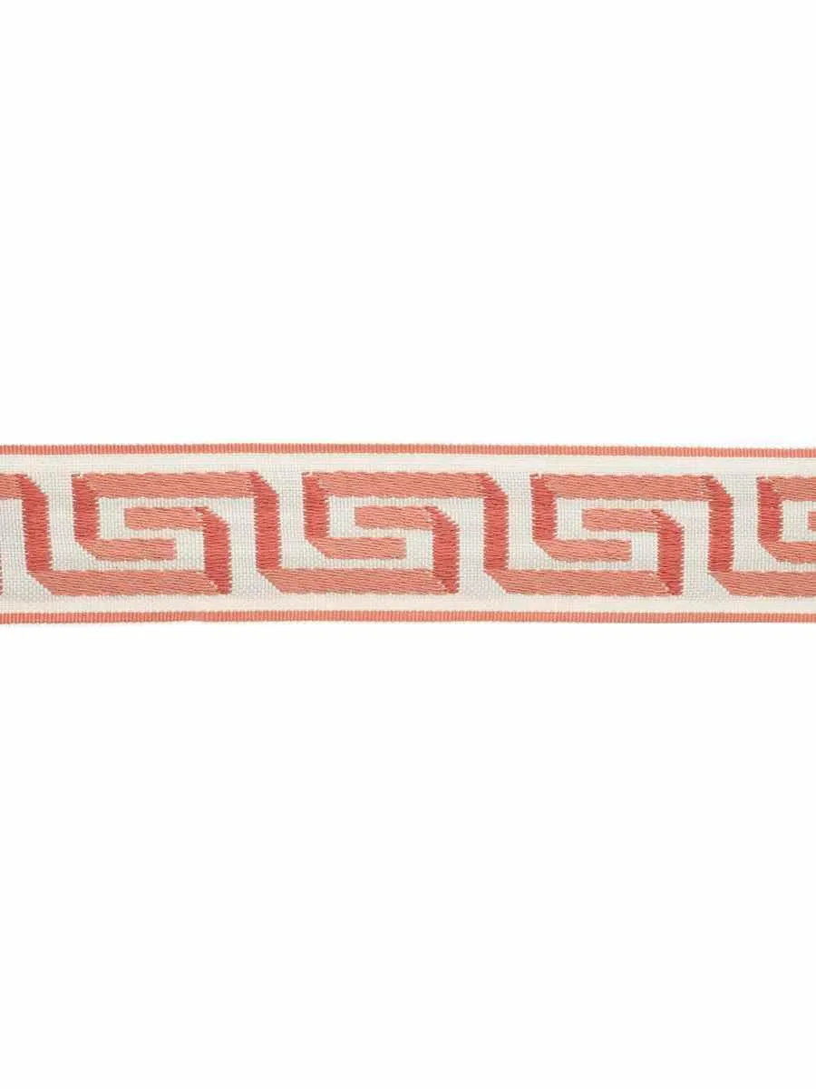 French General Renier Coral galon décoratif corail au mètre coton