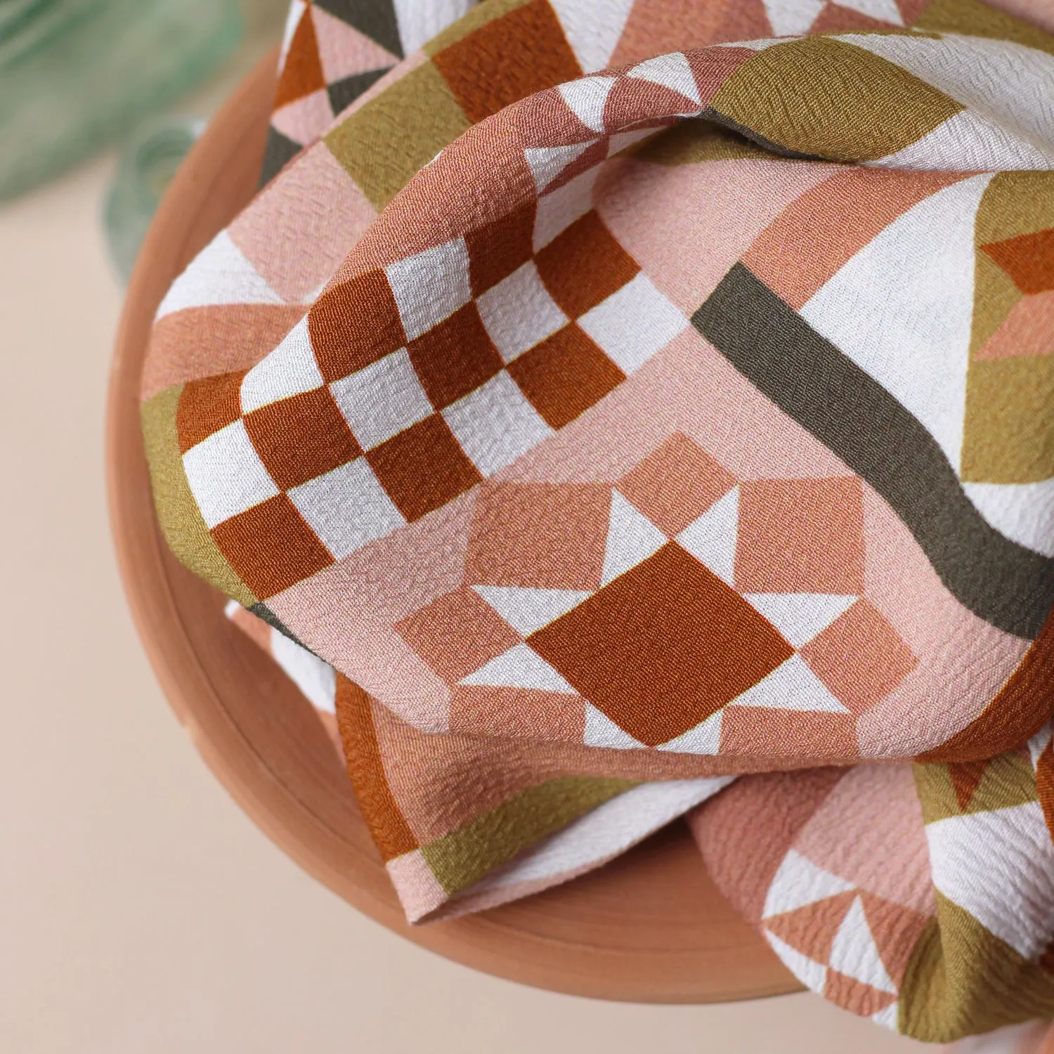 La Maison Naïve Patchwork Cannelle crêpe viscose fluide