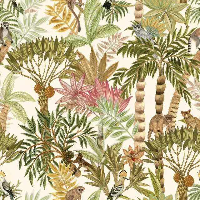 Elastron Madagascar tissu ameublement spring vert