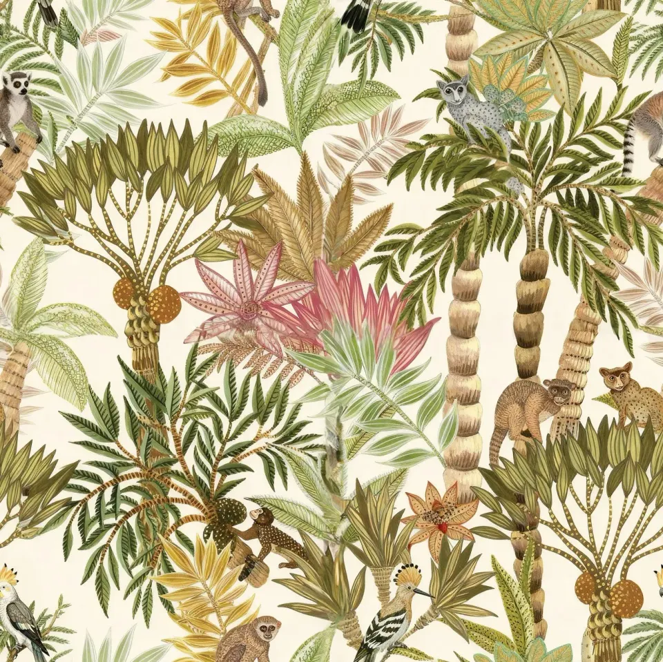 Elastron Madagascar tissu ameublement spring vert