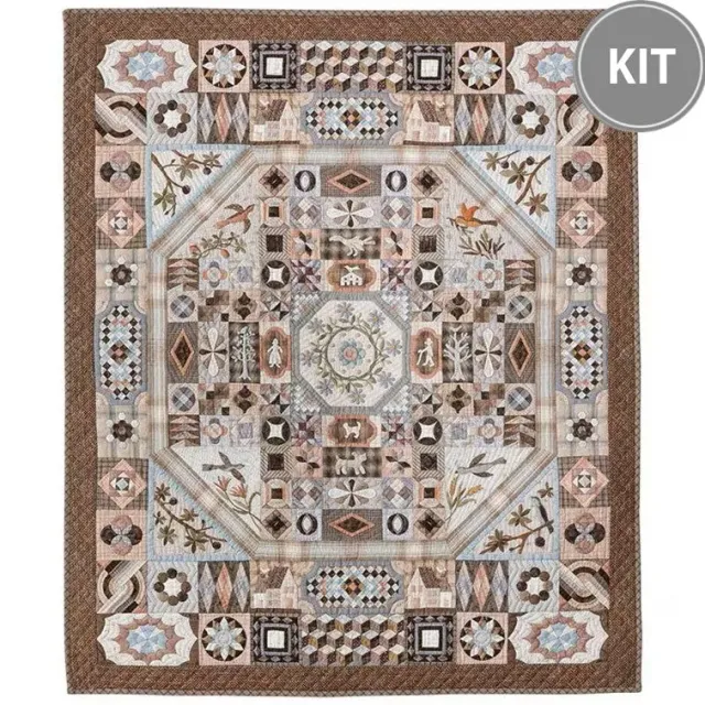 Yoko Saito Small Victoria Albert Museum kit quilt coton 83x98