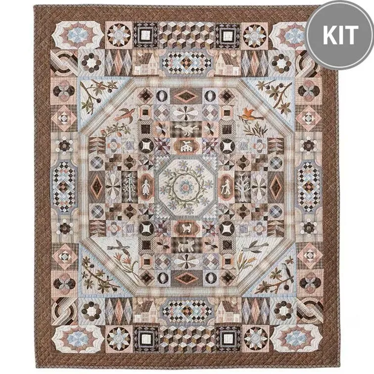 Yoko Saito Small Victoria Albert Museum kit quilt coton 83x98