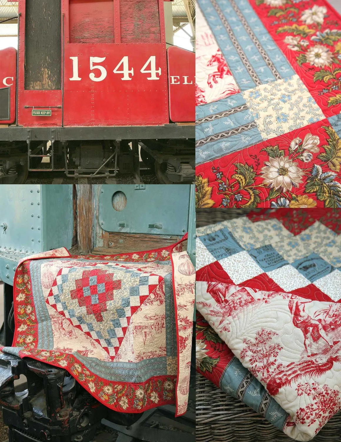 French General Bon Voyage Trip to Provence patron quilt imprimé
