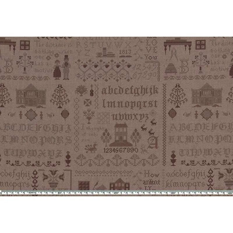 Yoko Saito 2026-03-A10 coupon coton 28x35 cm marron