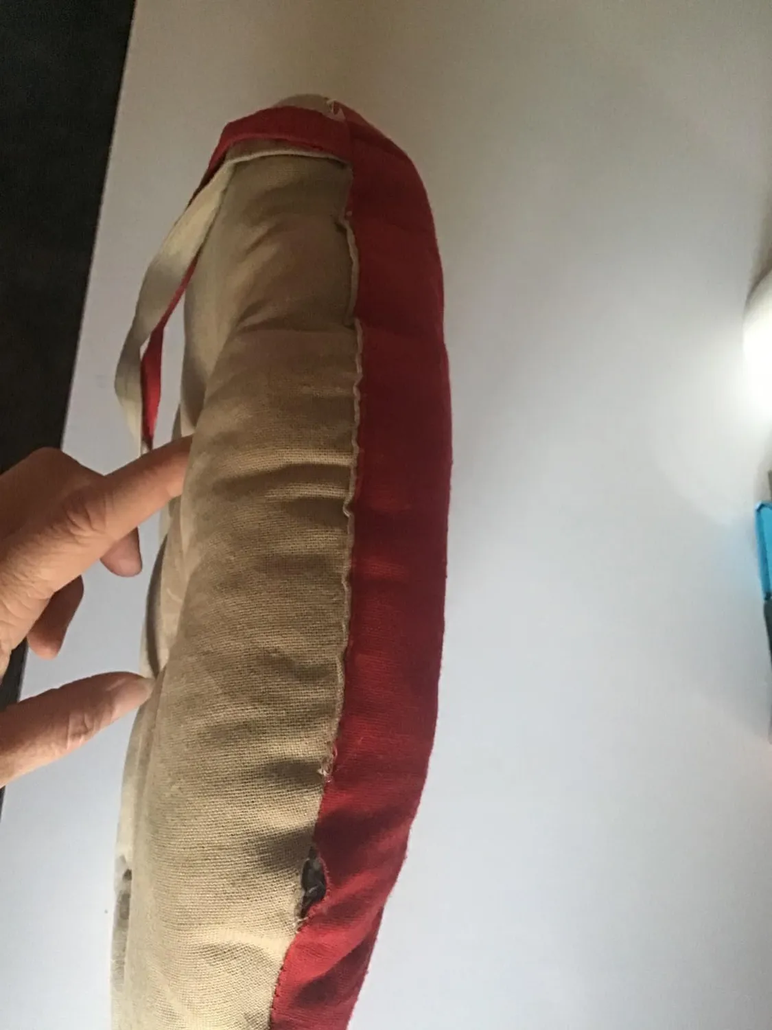 STOF Duo galette de chaise Ø 38 cm rouge lin coton
