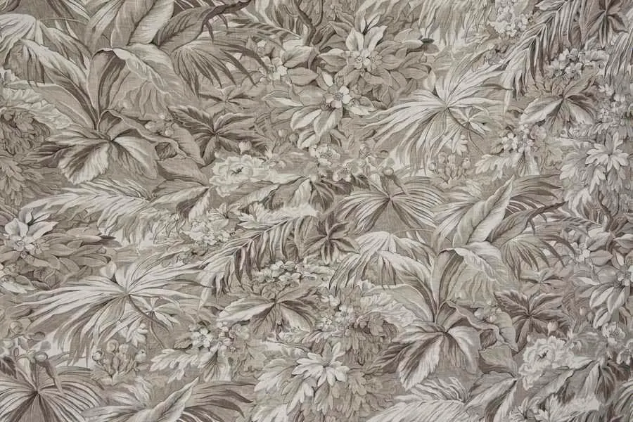French General Baxter tissu lin charcoal 137cm au mètre