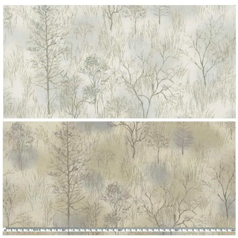 Yoko Saito Centenary 29 10522 tissu coton arbres au mètre