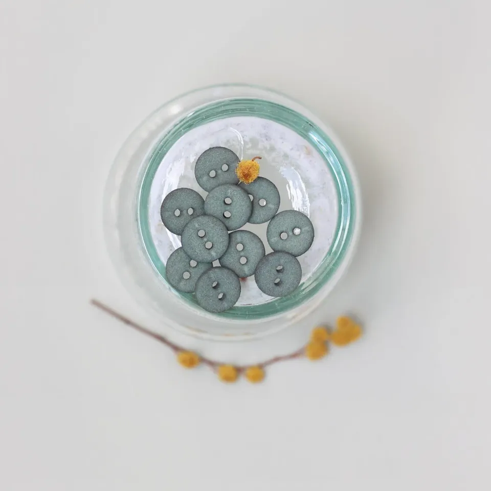 La Maison Naïve Bouton Deux Trous 10 mm Laurier à l'unité