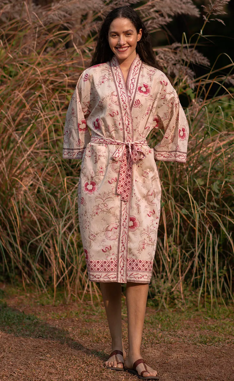 French General L'Esprit de Provence kimono Laurel voile coton