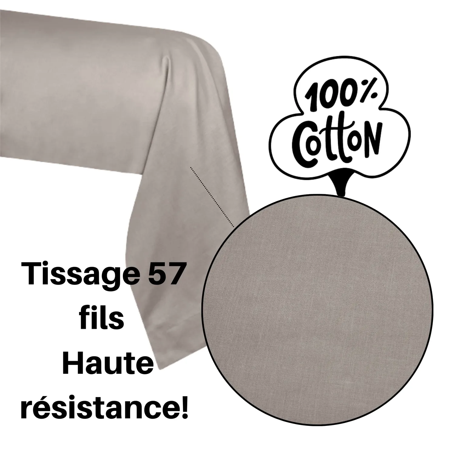 Stof Eden taie de traversin 45x185 cm lin coton