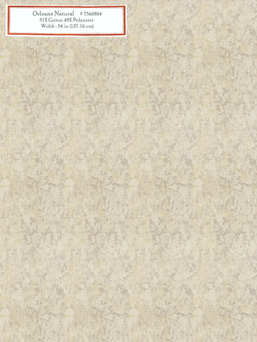 French General Orleans Natural tissu ameublement au mètre