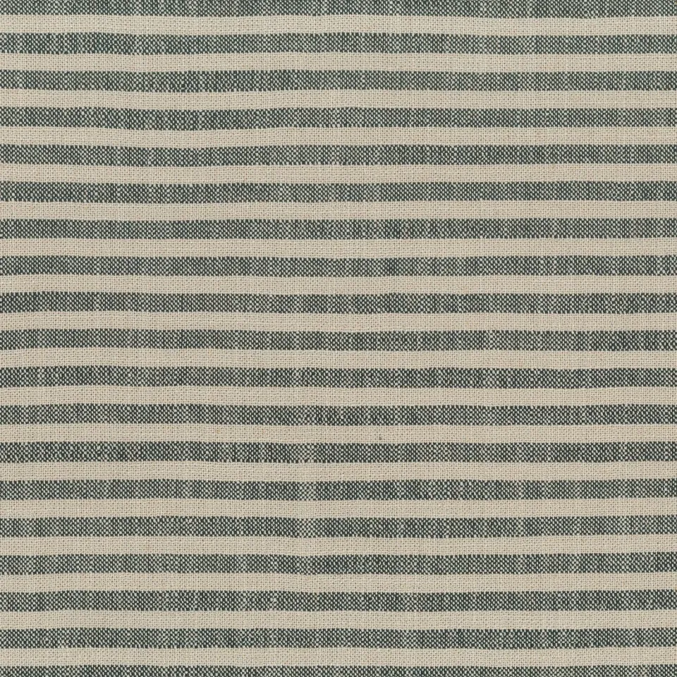 Elastron Jones Stripes tissu lin charcoal à rayures