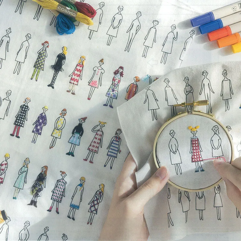 100 Girls Style Book livre broderie appliqué 112 pages + kit