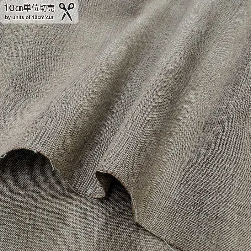 Yoko Saito 2026-05-A15 tissu coton tissé gris au mètre dès 0,3m