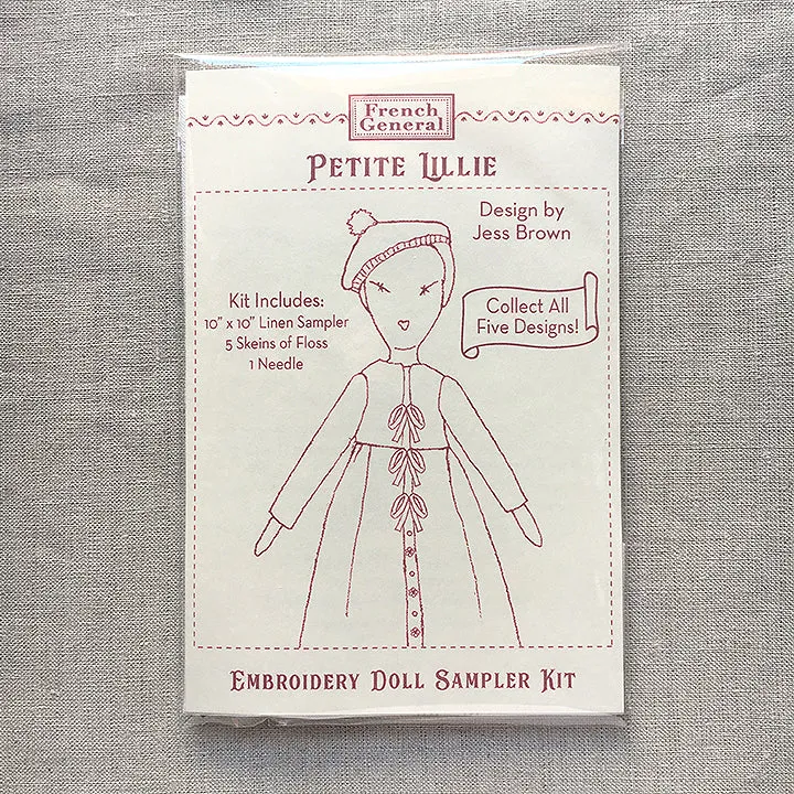 French General Petite Lillie kit broderie toile coton fils