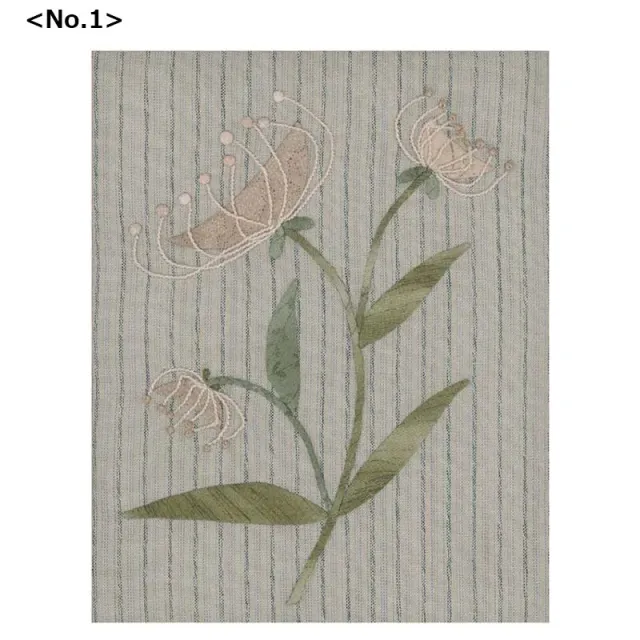 Yoko Saito Flower No.1 kit appliqué fleurs 16x20 cm