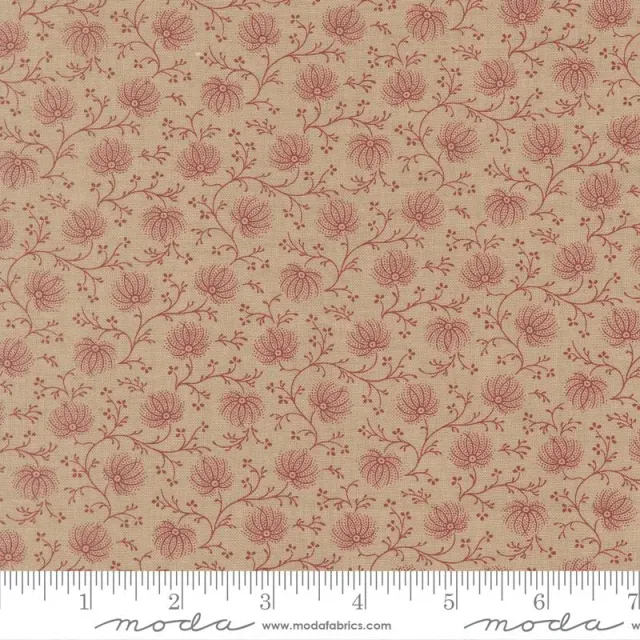 French General Joie de Vivre Roche 13986 15 tissu coton ivoire