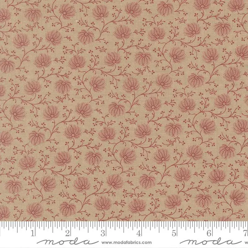 French General Joie de Vivre Roche 13986 15 tissu coton ivoire