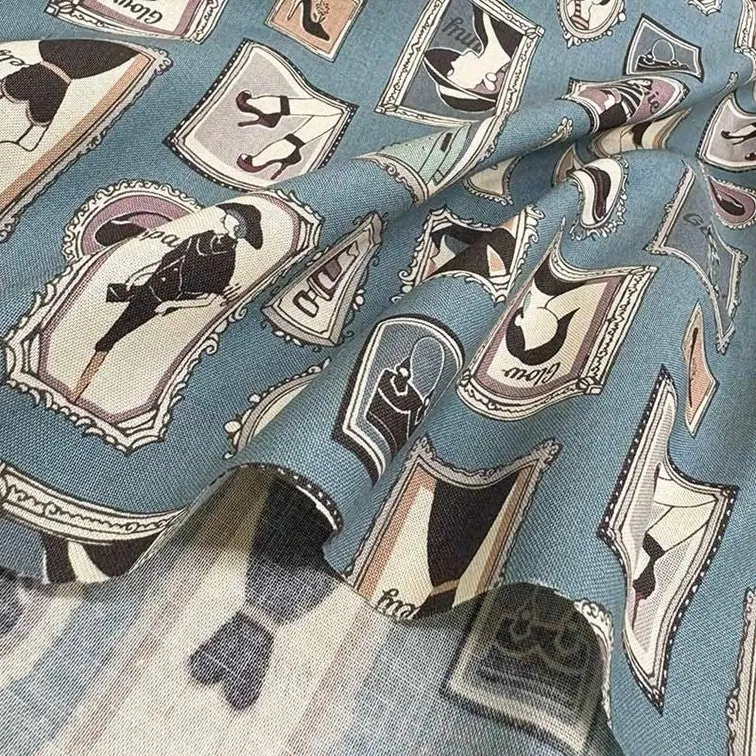 Yoko Saito un/no Fashion tissu coton ivoire au mètre