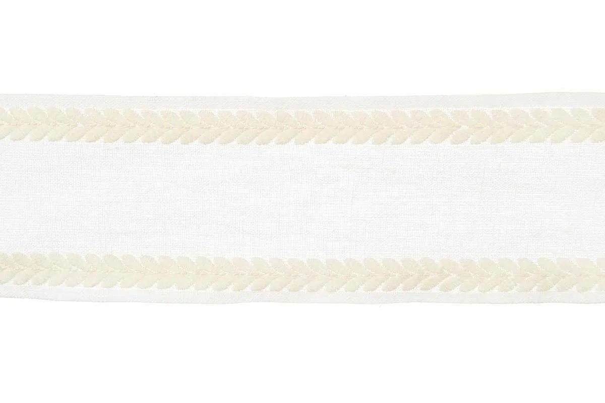 French General Amelie Muslin galon lin 10,8 cm au mètre