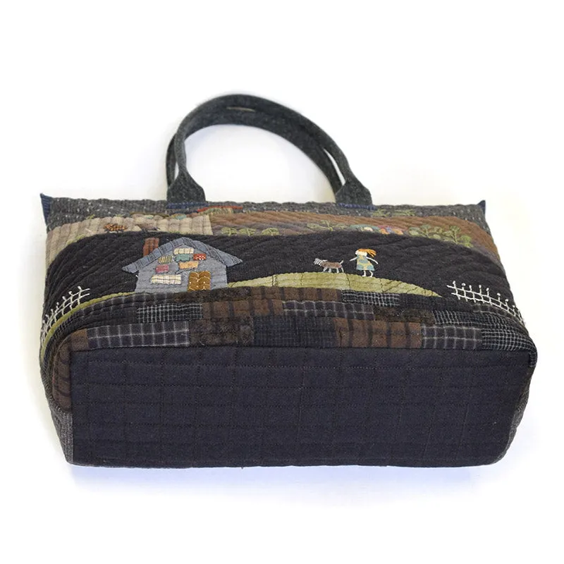 Yoko Saito House Tote Bag kit sac zippé appliqué 35cm