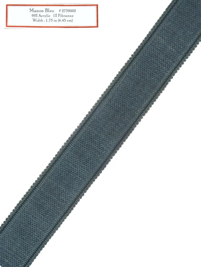 French General Manon Bleu galon décoratif bleu 4,5 cm
