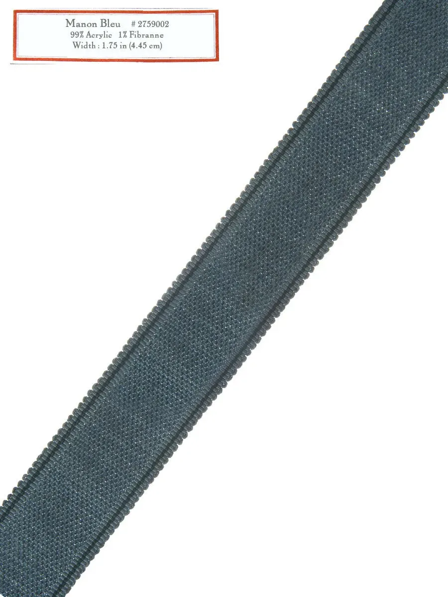 French General Manon Bleu galon décoratif bleu 4,5 cm