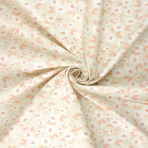 Tissushop Fleurs du Japon popeline coton 1,5 m 160 cm