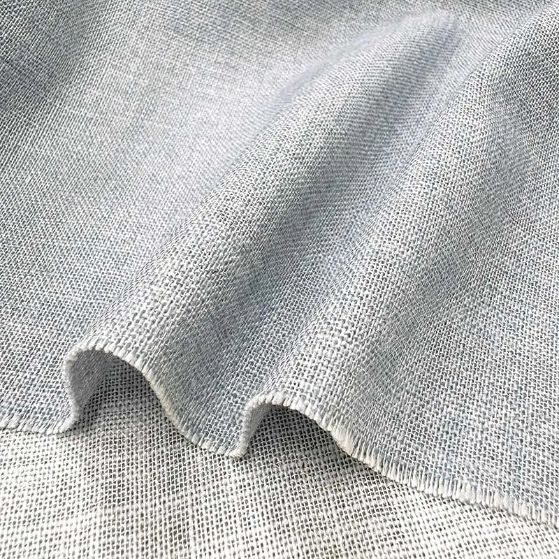 Yoko Saito 2026-05-A20 tissu coton bleu clair au mètre