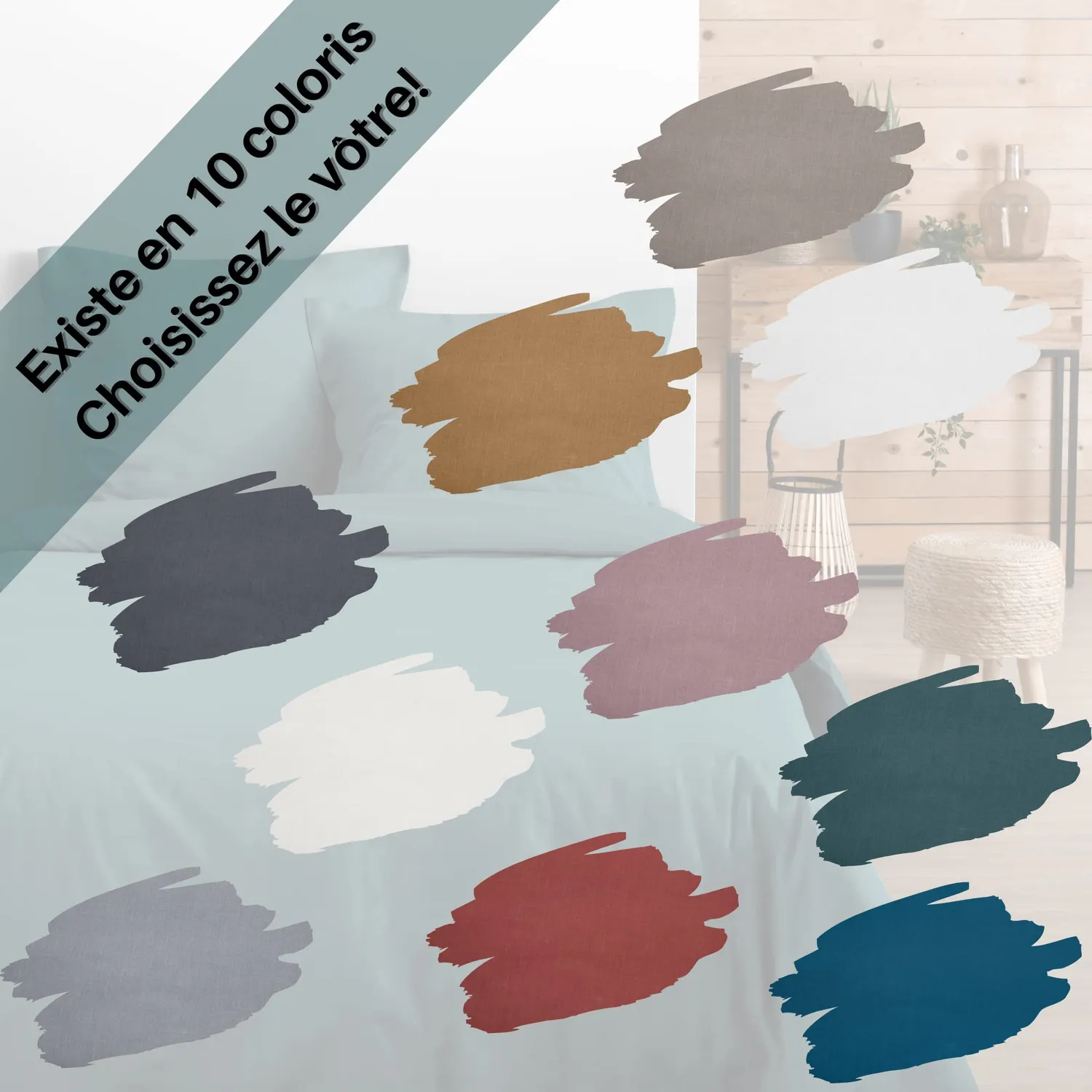Stof Eden taie de traversin 45x185 cm eucalyptus coton