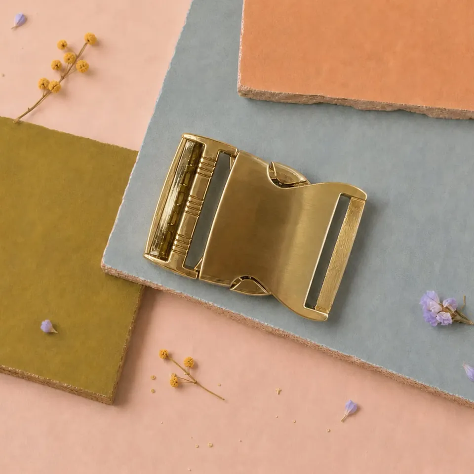 La Maison Naïve boucle clip métal doré 40 mm à l’unité