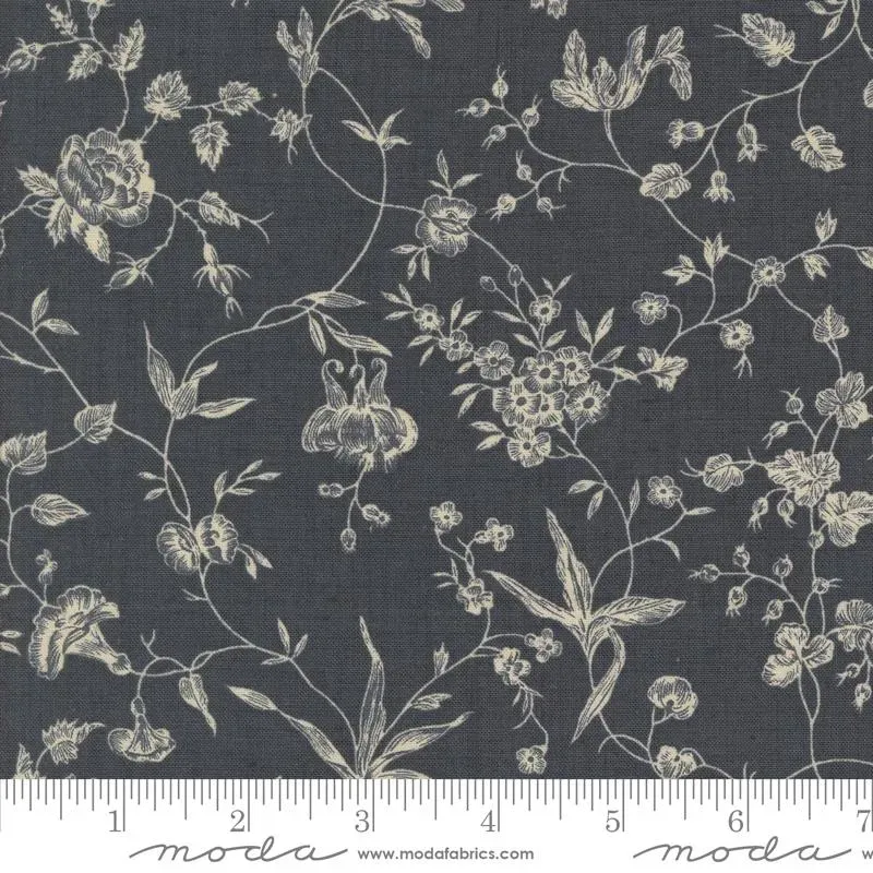French General Sacré Bleu Indigo 13973 18 tissu au mètre