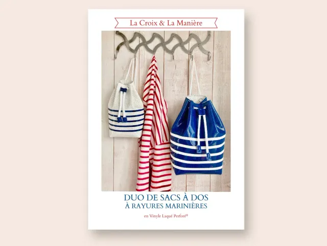 La Croix et La Manière duo sacs à dos livret couture marinière