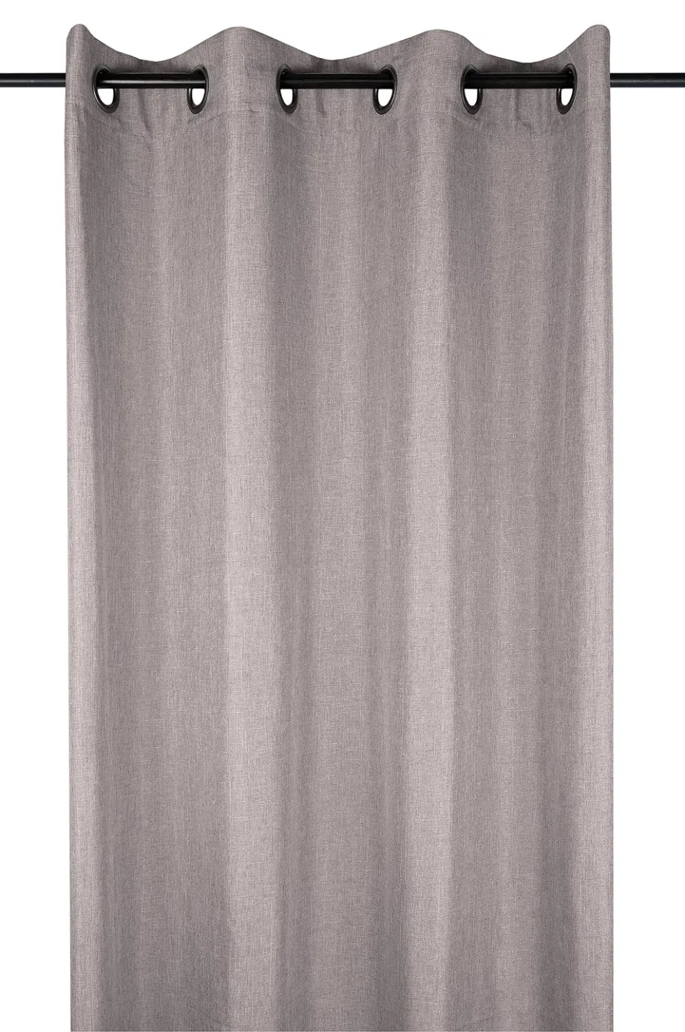 STOF Bea rideau à œillets taupe 140x260 cm polyester